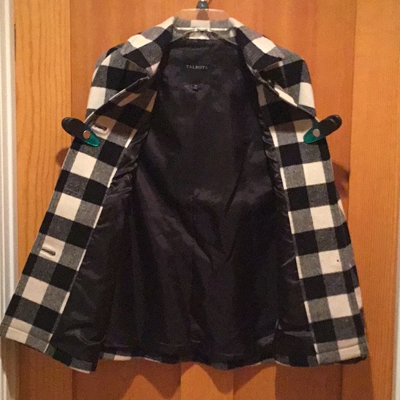 Talbot's Checked Wool Cape - Picture 5 of 9